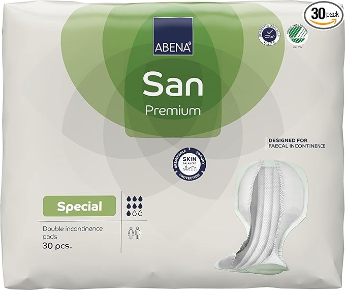 Abena San SPECIAL - Specifically Designed For Fecal Incontinence, 30 Count