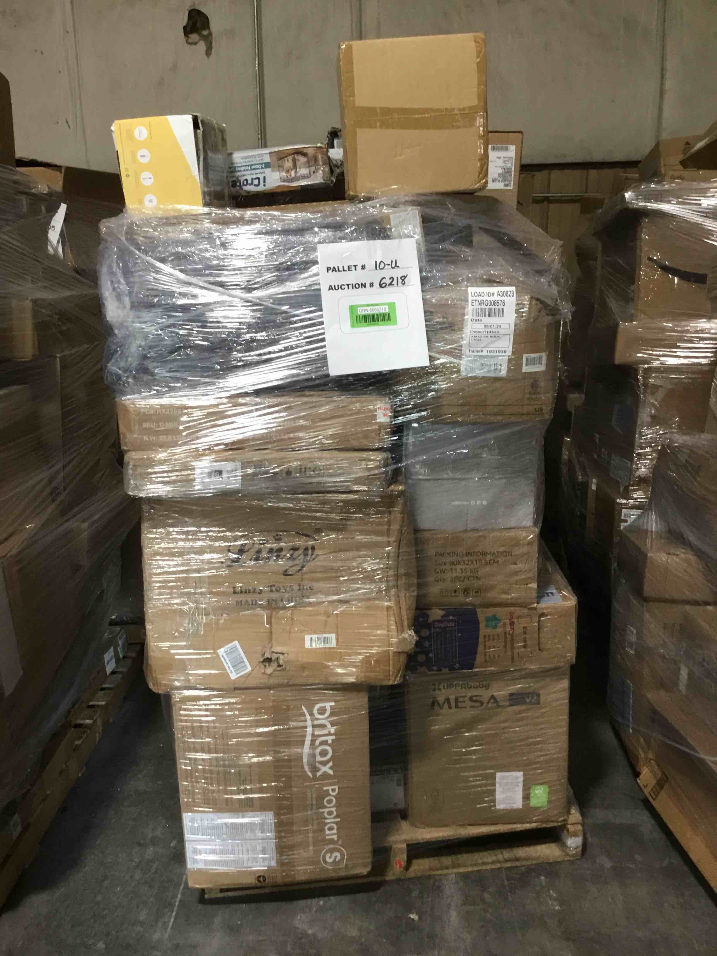 (10-U) skins pallet  multiple times as is or good condition (25to30Box)