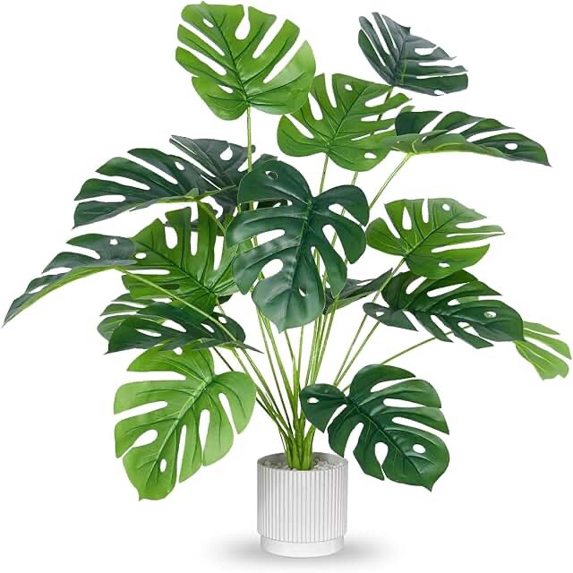Fake Plants Large Artificial Plants Indoor Tall Faux Monstera Plant for Home Office Living Room Garden Decor
