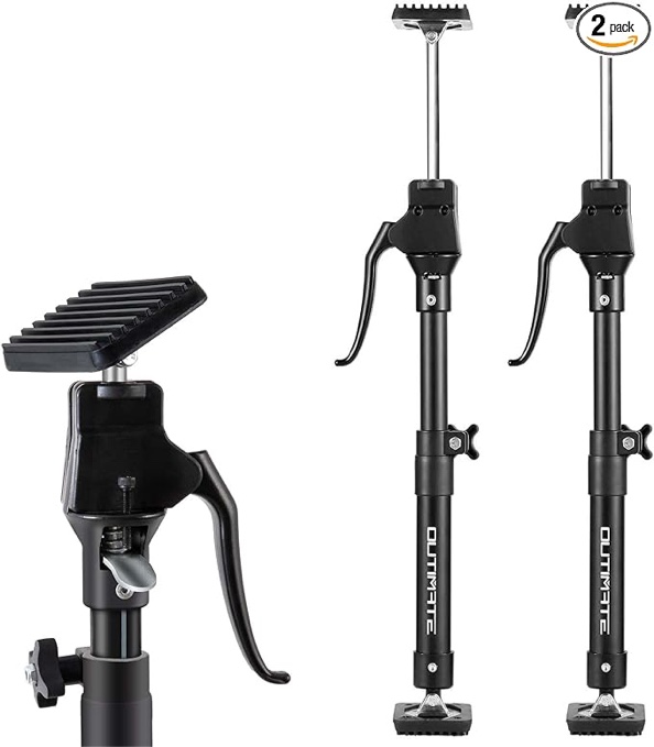 OUTIMATE Cabinet Jacks for Installing Cabinets Updated, 23 3/5" to 45 3/10" Third Hand Tools Adjustable Support Poles with 3rd Hand Support System for Upper Cabinet Installation, 200 LB Capacity, 2 PC