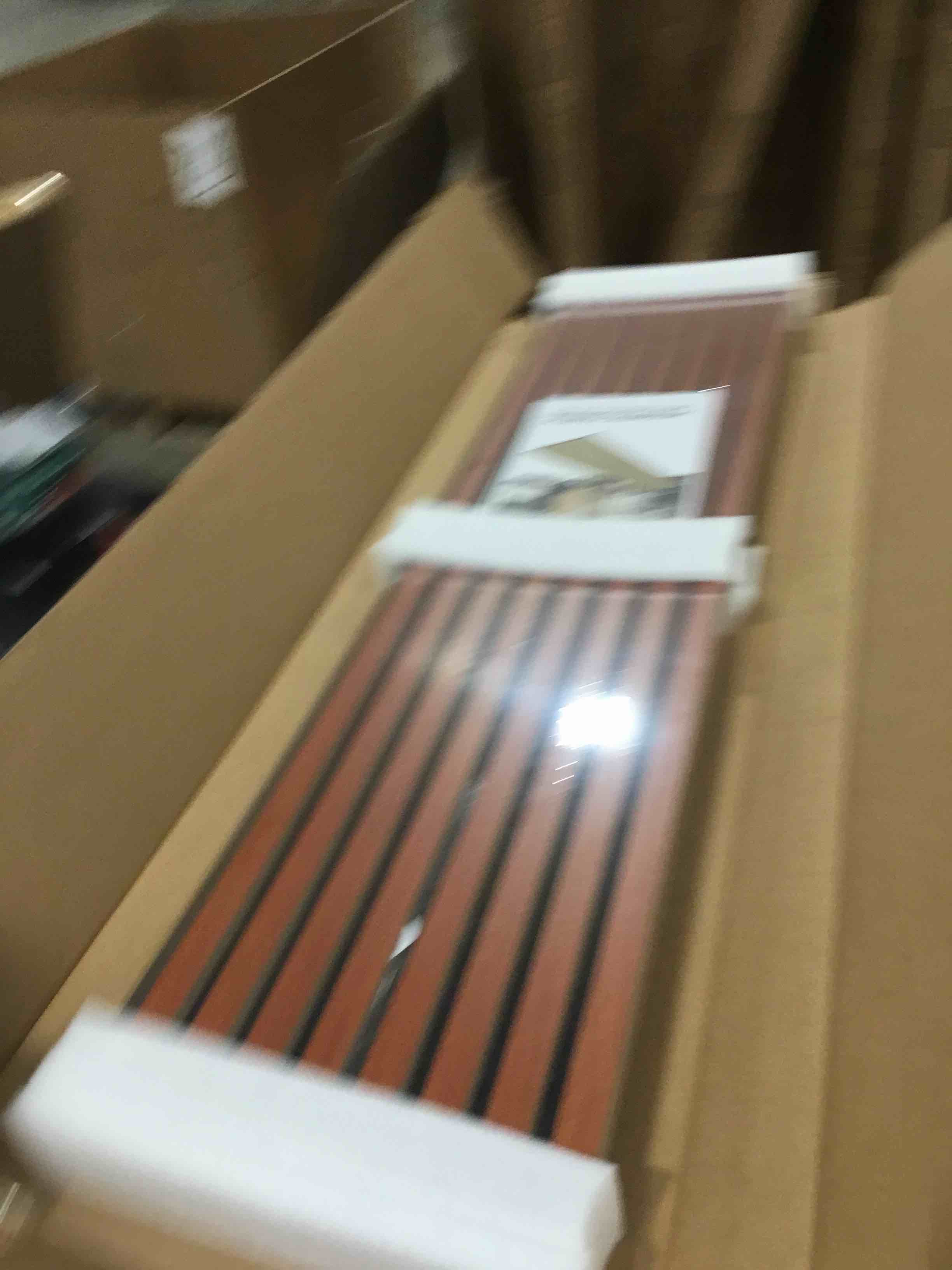 Wood Slat Wall Panel,2 Pack 3D Acoustic Wood Wall Panels,47.2” x 12.8” Wood Slat Acoustic Panels for Interior Wall Decorative,Living Room,Bedroom,Kitchen - Oxford Cherry