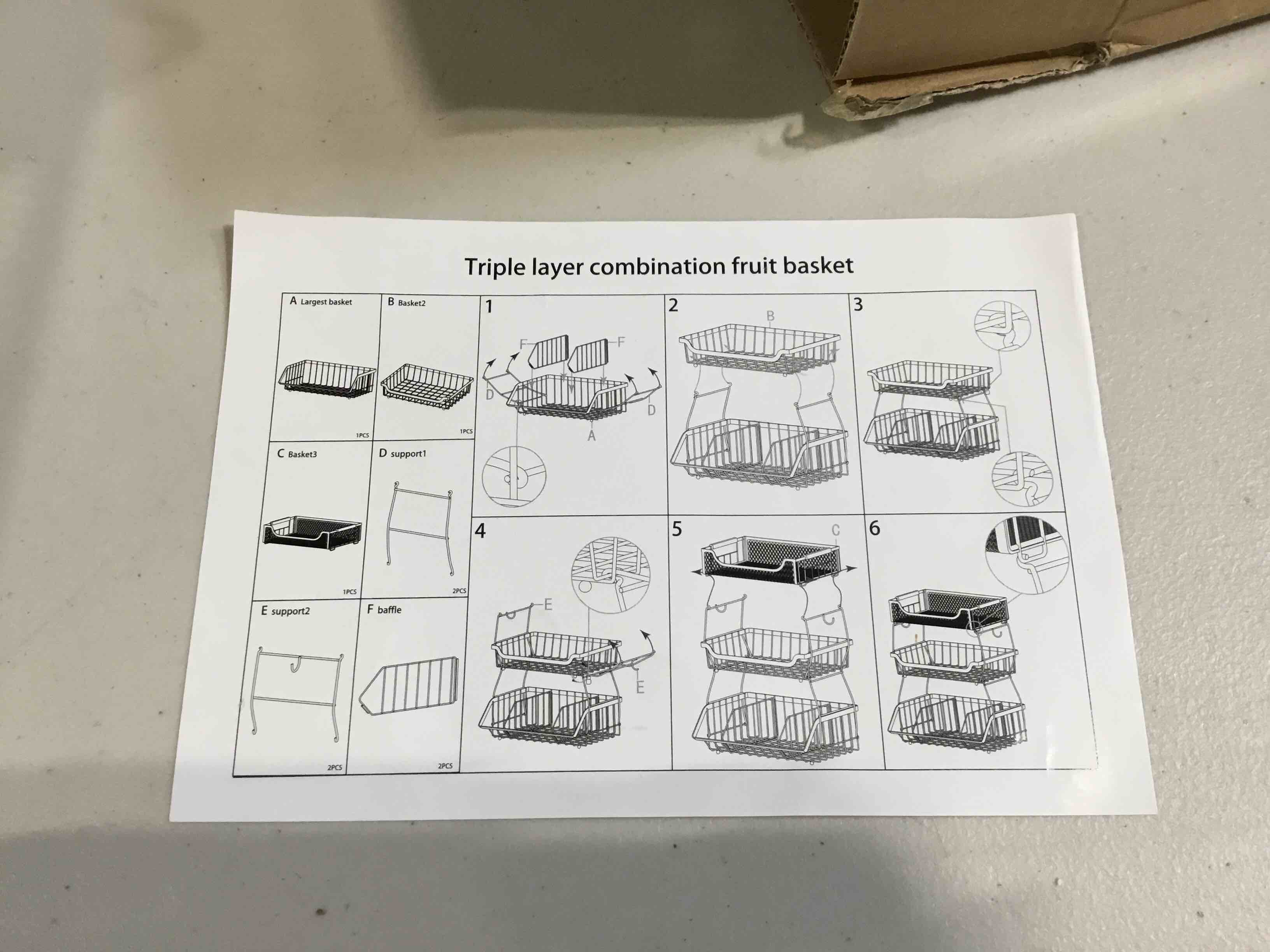 Triple Layer Comination Fruit Basket