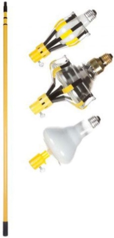 Bayco LBC-600SDL Light Bulb Changing Kit, 4-Piece, Yellow