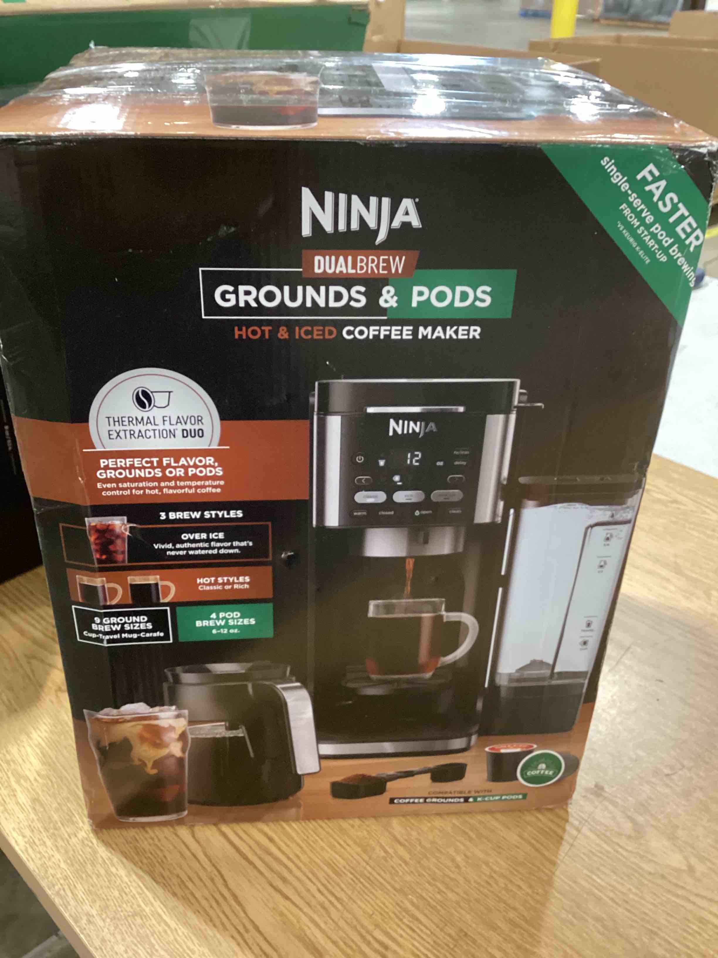 Ninja CFP101 DualBrew Hot & Iced Coffee Maker, SingleServe, compatible