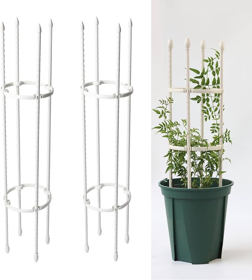 215 plant trellis set of 2 white