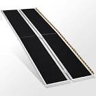 Candockway 8Ft Wheelchair Ramps Holds Up to 800 lbs AluminiumThreshold Ramp for Home with Non-Slip Surface, Handicap Ramps for Home, Steps, Stairs, Curbs