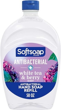 Softsoap Antibacterial Liquid Hand Soap Refill, White Tea & Berry Scented Hand Soap, 50 Ounce White Tea and Berry 50.00 Fl Oz (Pack of 1)