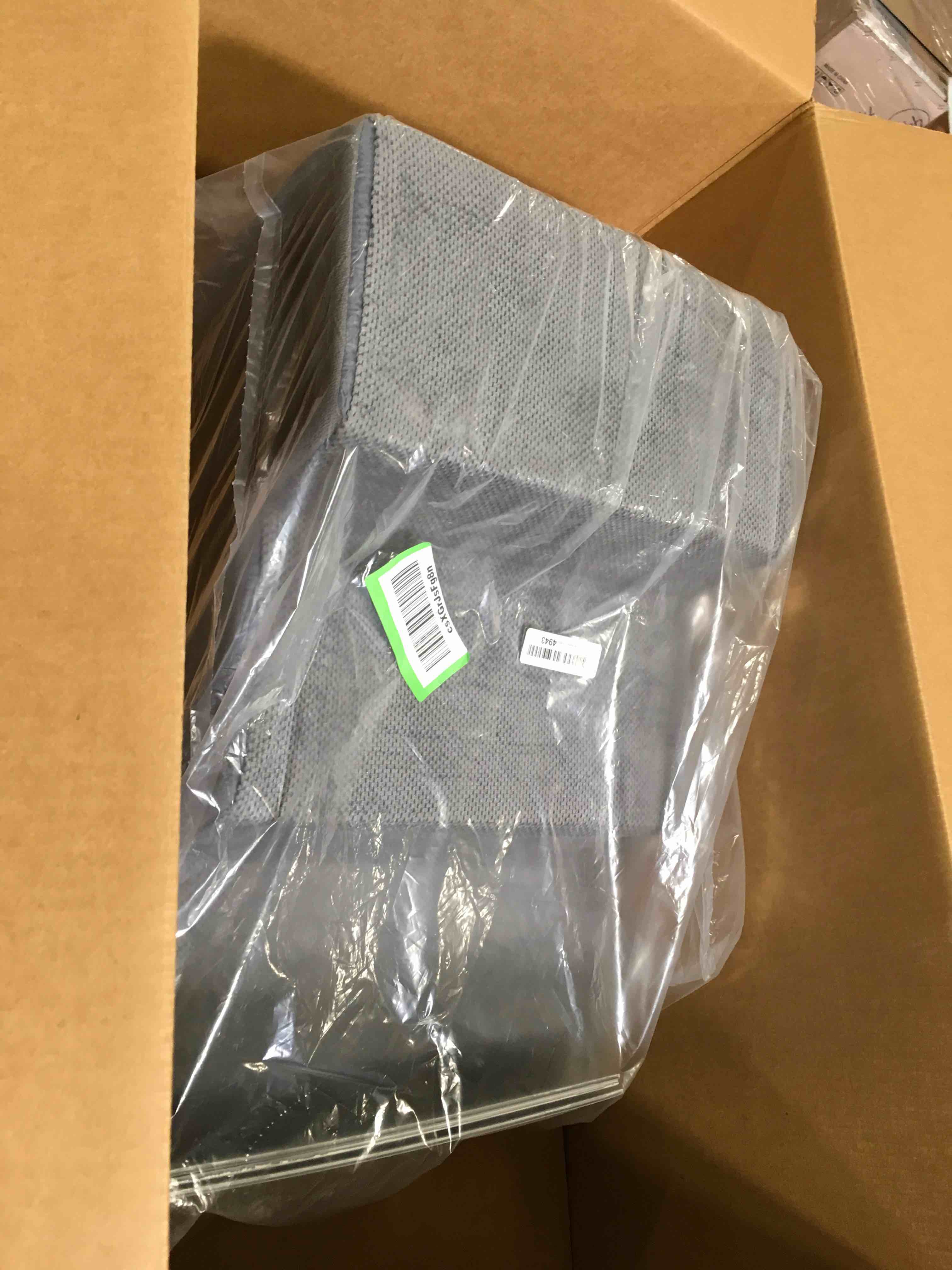 EHEYCIGA Dog Stairs for Bed 18”H, 4-Step Dog Steps for High Bed, Pet Steps for Small Dogs and Cats, Non-Slip Balanced Dog Indoor Ramp, Grey