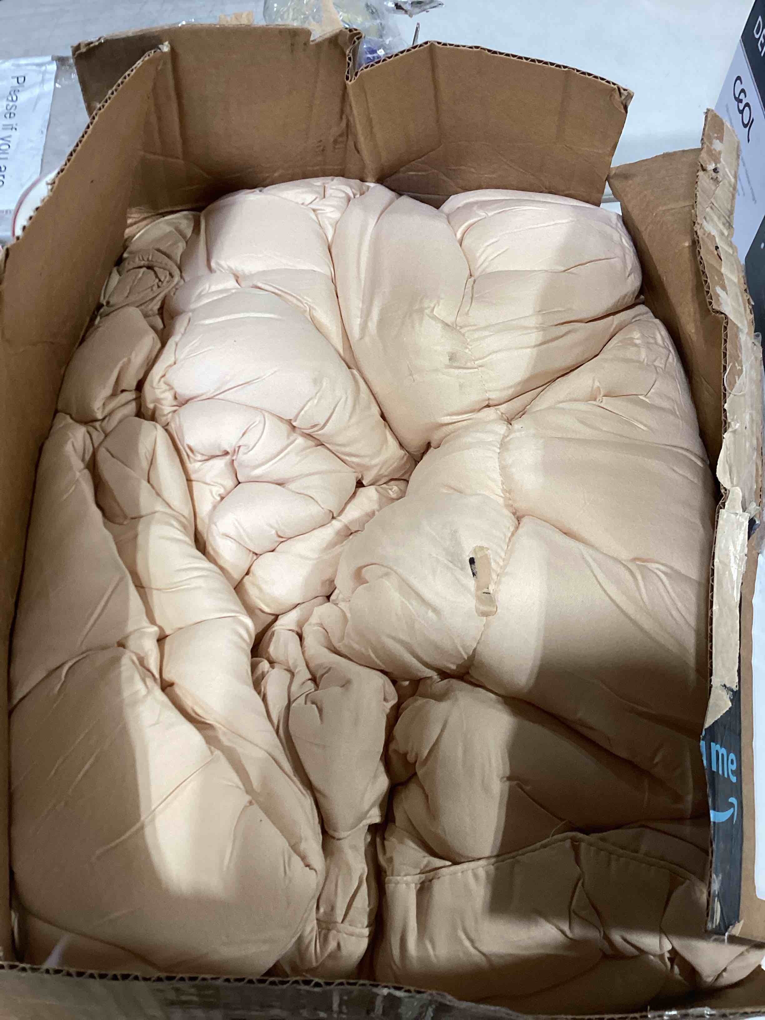 Utopia Bedding Comforter Duvet Insert - Quilted Comforter with Corner Tabs - Box Stitched Down Alternative Comforter (King, Beige)