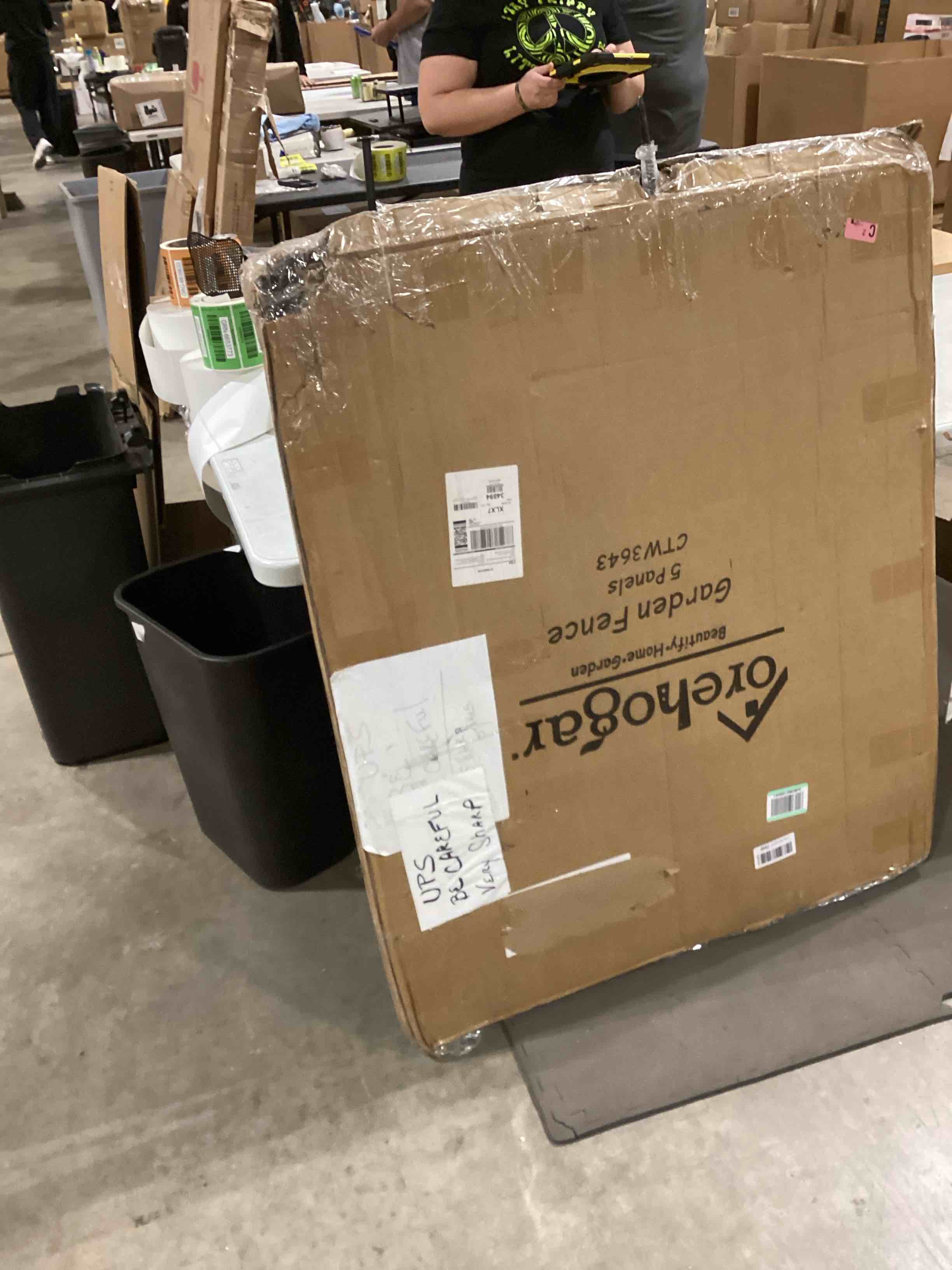 FOREHOGAR Decorative Metal Garden Fence Outdoor CTW3643, 43.2in H x 14.