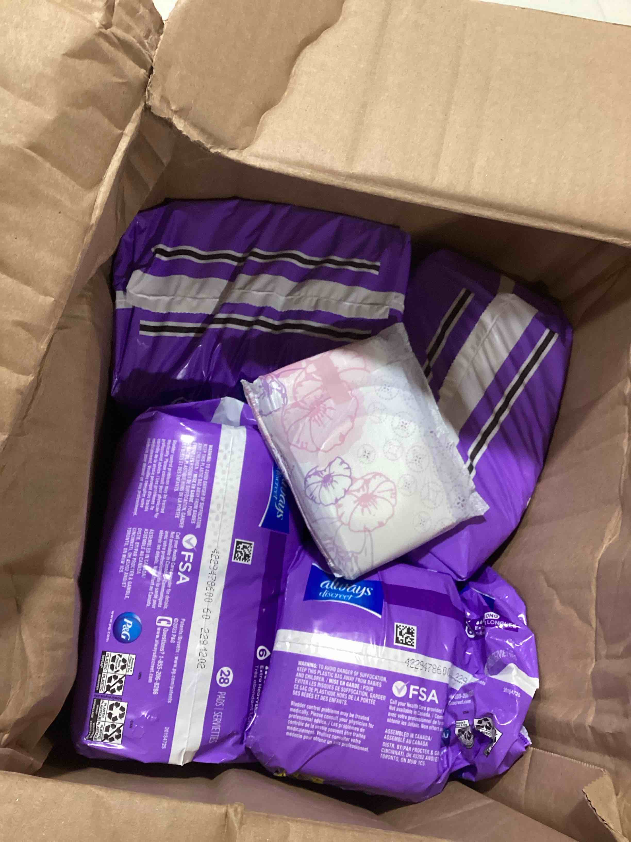 Always Discreet Adult Incontinence Pads for Women and Postpartum Pads