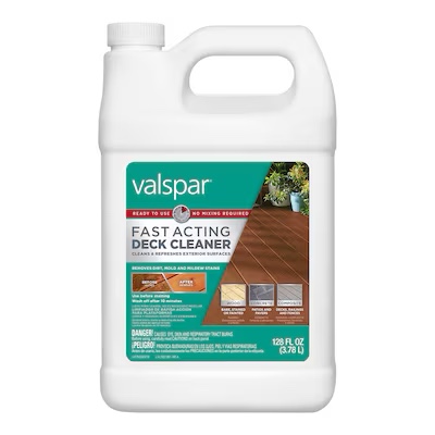 valspar fast acting deck cleaner 128 fl oz 
