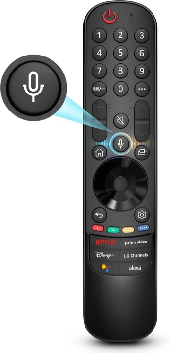 Voice Remote Replacement for LG Smart TV, for Magic Remote MR22GN with Pointer and Voice Function,for LG 2022 OLED QNED NanoCell UHD 4K 8K Smart TV