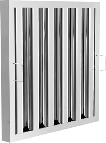 Kleen-Gard Aluminum Commercial Kitchen Hood Filter, Range Hood Baffle Grease Filter for Restaurant Kitchen Exhaust Hoods, 20H x 16W | Actual Size: 19.5H x 15.5W x 1.88D inches | (Pack of 2) 20 Inch x 16 Inch Aluminum