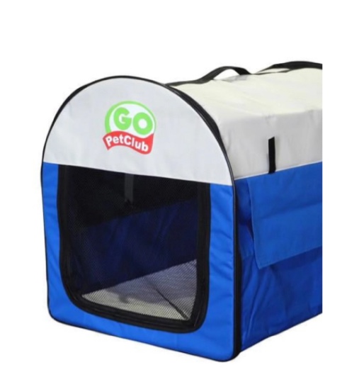 Go Pet Club Dog Soft Crate, 38-Inch by 28-Inch by 34-Inch, BLUE