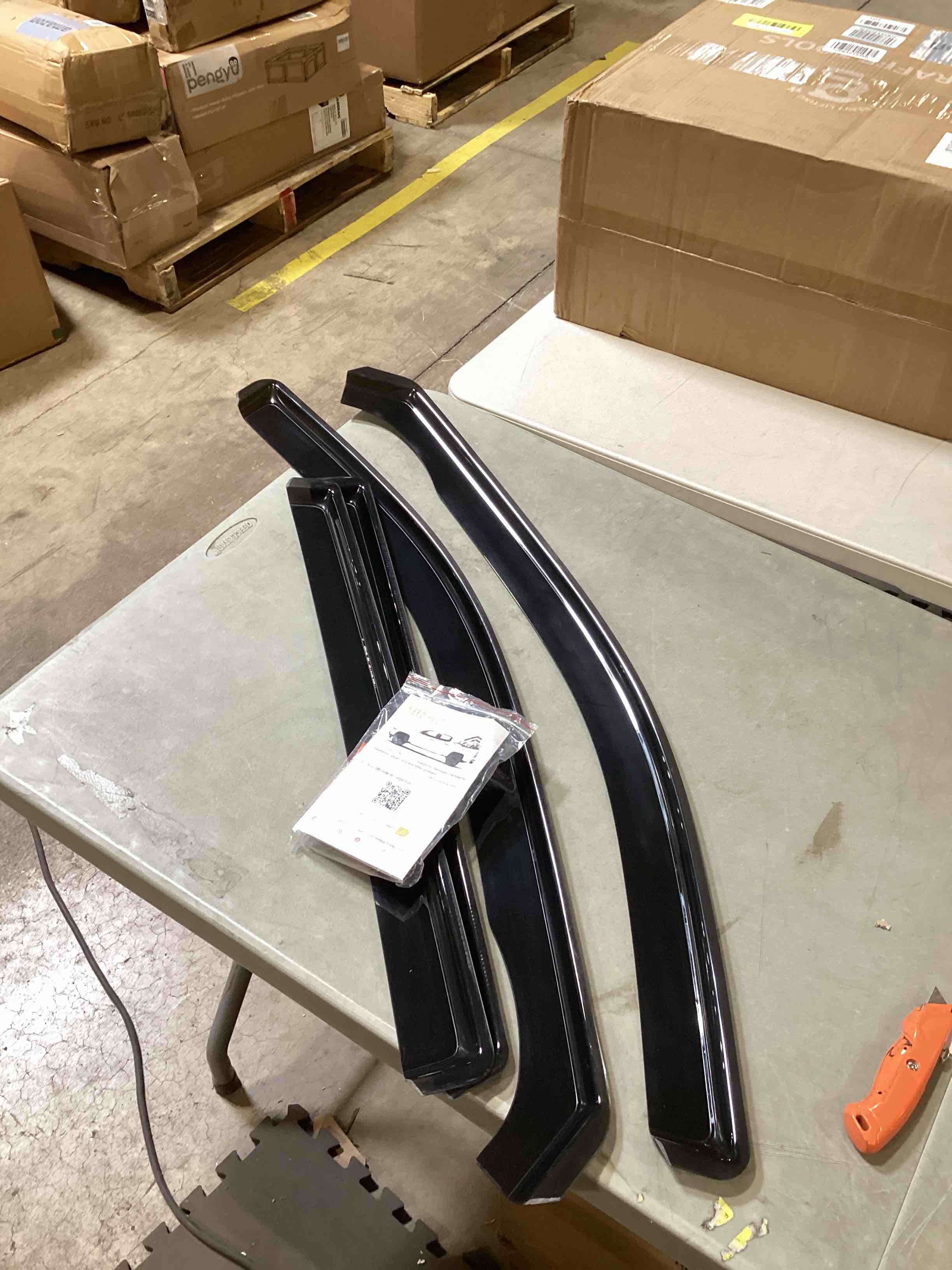 Window Visor Compatible with Jeep Grand Cherokee L 2021-2024, Rain Guard Side Window Vent Deflectors Tape-On Style, 2021 2022 2023 2024