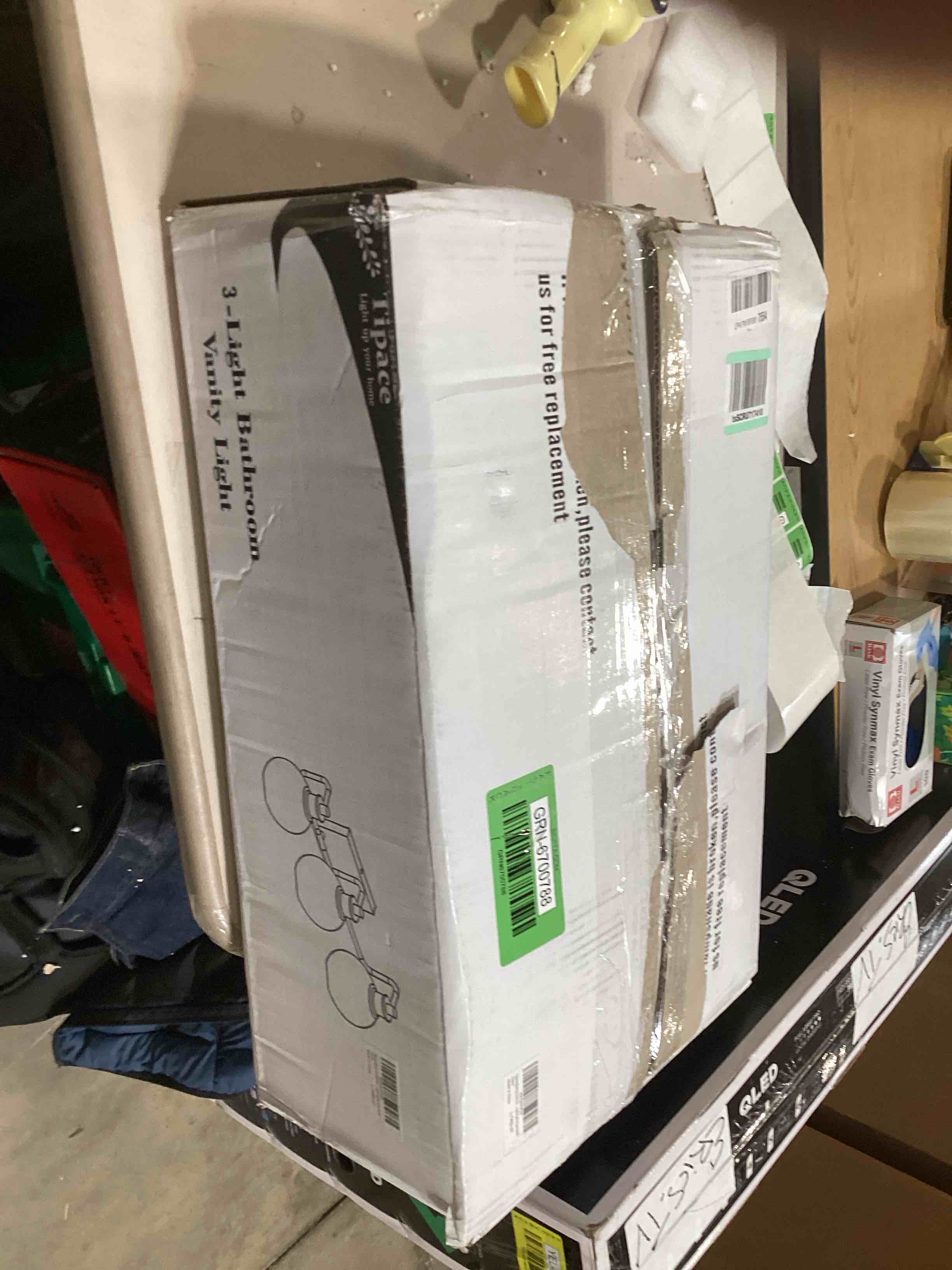 Tipace Black & Gold Vintage Bathroom Vanity Light Fixtures Over Mirror