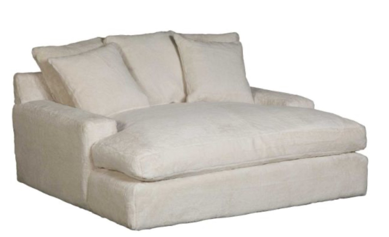 Luxe Pearl Beige Double Chaise