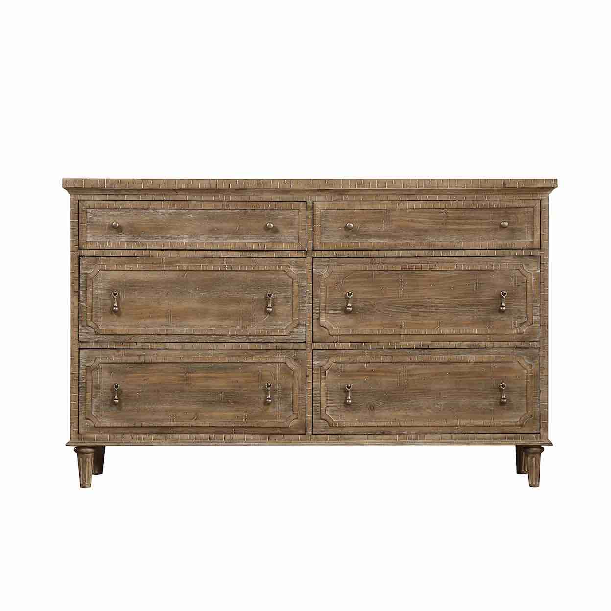 Traditional 6-Drawer Dresser  B560-91-05 Dresser Brown 
