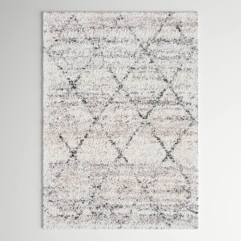 Western Geometric Gray/Ivory Area Rug