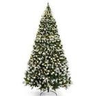 Pre-Lit Frosted Pine Artificial Christmas Tree with 2058 Tips & 900 LED Lights