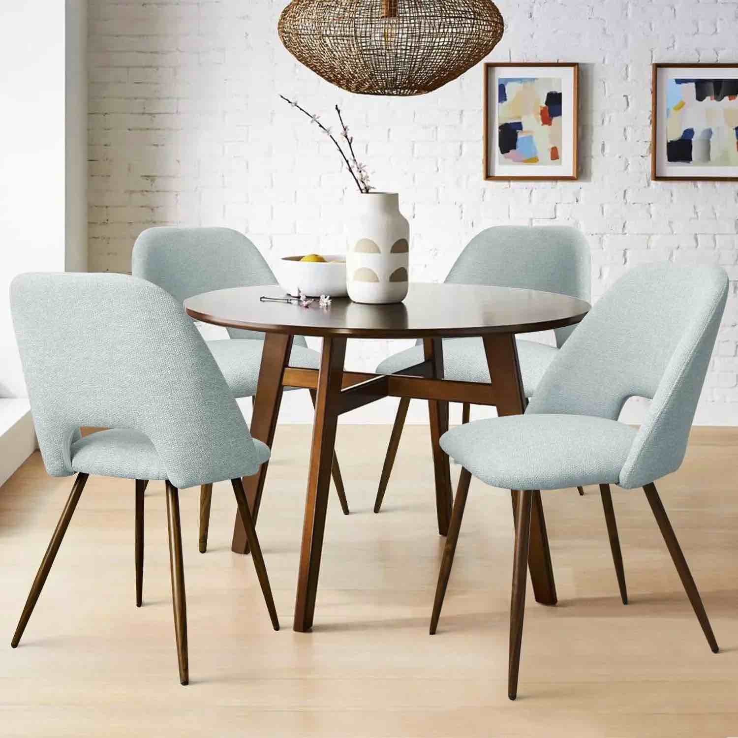 Edwin Modern Upholstered Dining Chair (Set of 4)