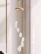 Najelly Quartz Wind Chime, Natural Crystal Quartz Windchime