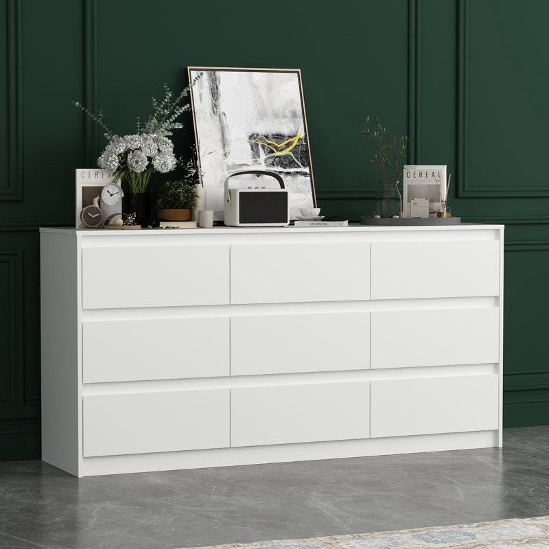 Caral 9 Drawer 63" W Double Dresser