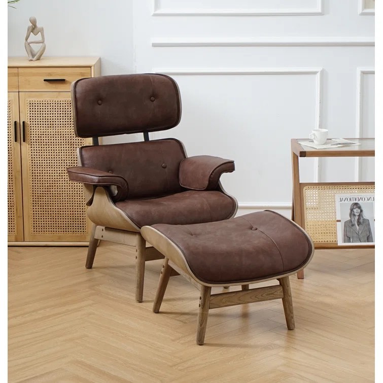 (incomplete ) ( It's just the seat to lie down the feet )  Jeyshan Upholstered Tufted Lounge Chair and Ottoman