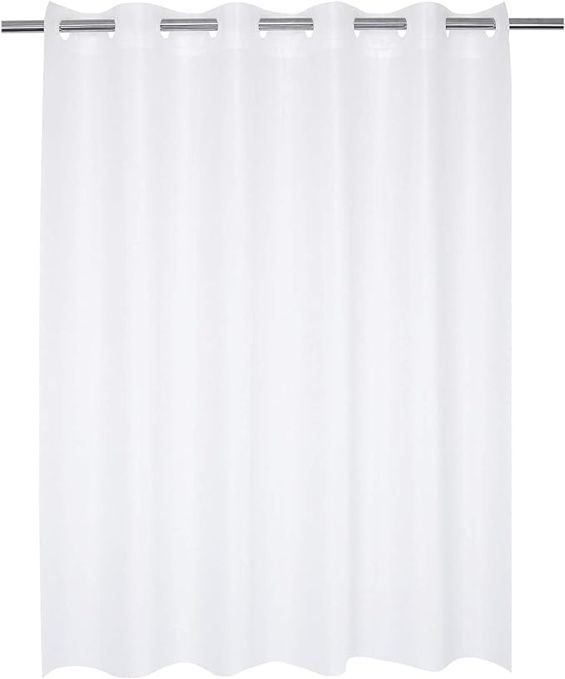 LiBa PEVA 8G Bathroom Small Shower Stall Curtain Liner, 36" W x 72" H Narrow Size, Frosted, 8G Heavy Duty Waterproof Shower Stall Curtain Liner