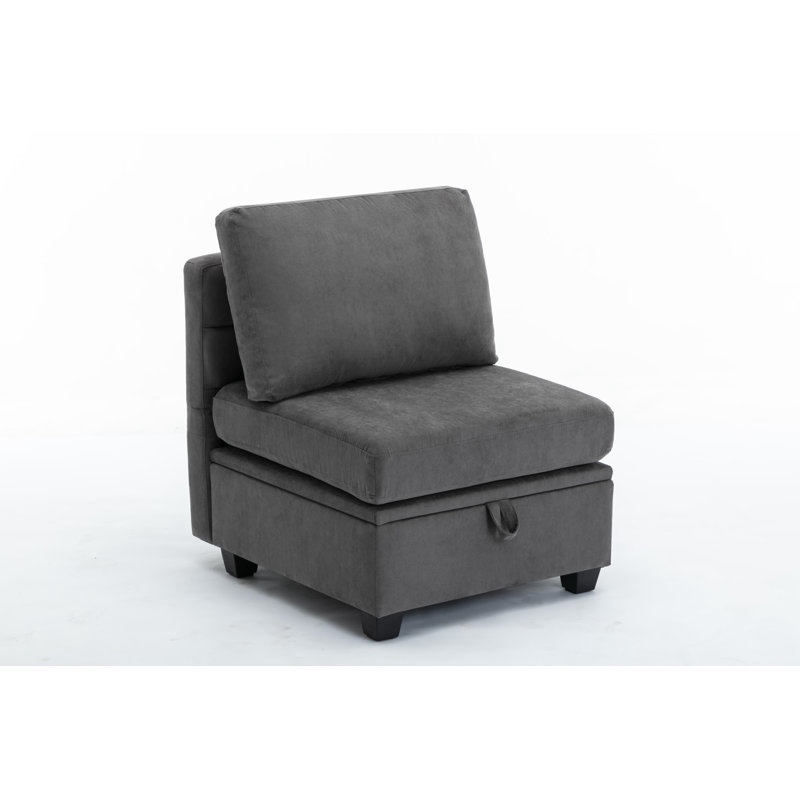 Toxi Upholstered  Armless Side Chair