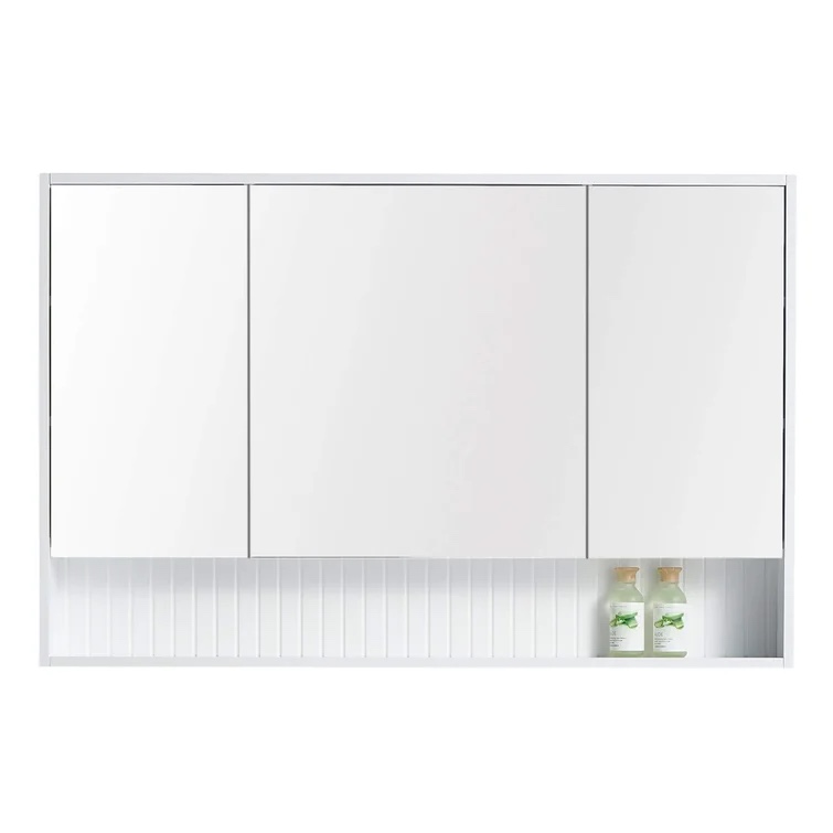 Asahel Surface Mount Framed Medicine Cabinet 3 Doors