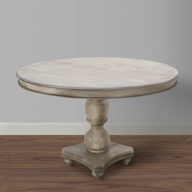 Blakley 42" Mango Solid Wood Pedestal Dining Table