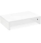 ZRI BAMBOO WHITE MONITOR STAND RISER Hx-71521