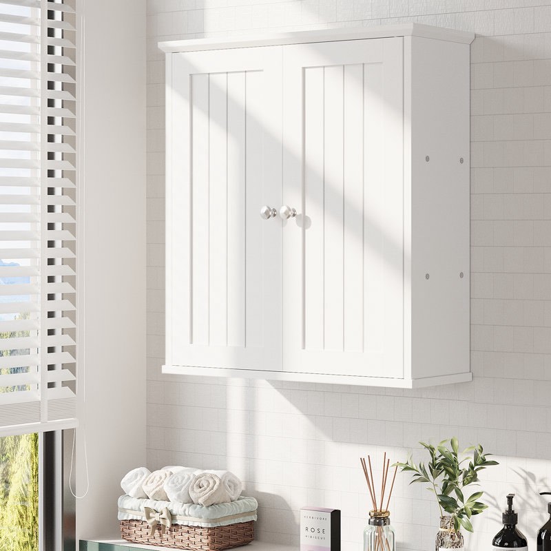 Bathroom Wall Cabinet, Bathroom Cabinet Wall Mount, Over Toilet Space Saver Bathroom Storage Cabinet, Wood Medicine Cabinets For Bathroom Laundry Room Kitchen