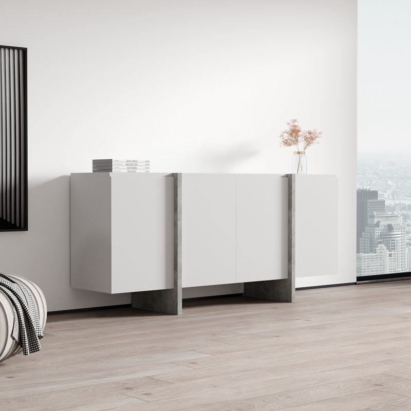 Bhahadur 70.9" Wide Sideboard incomplete missing box 2 