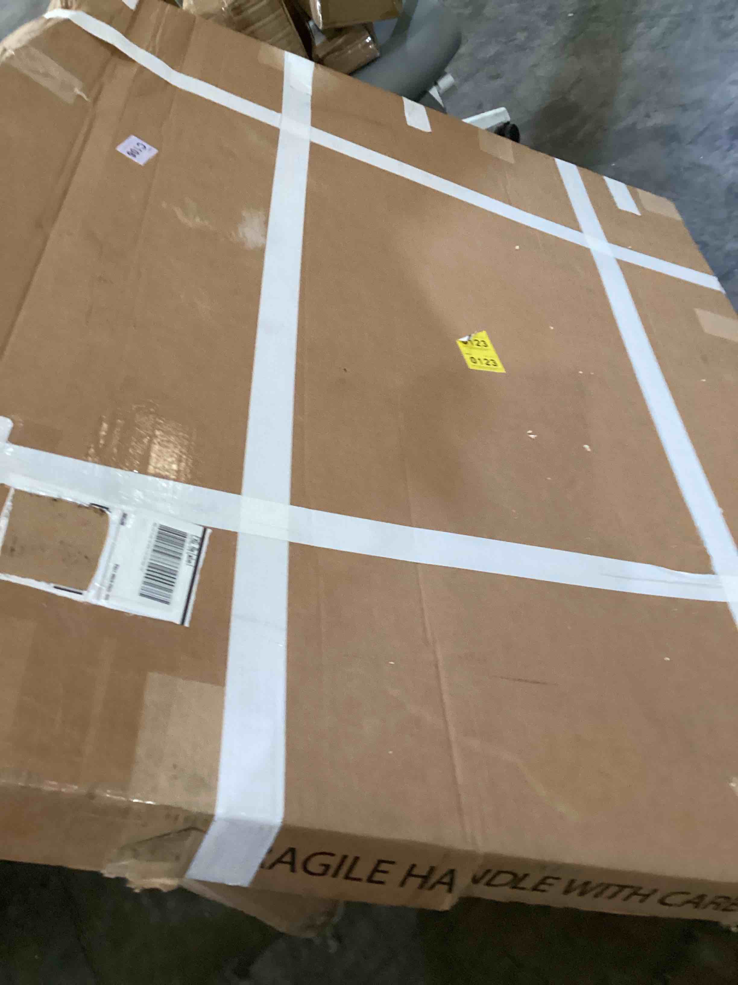 Amber Lewis x Loloi Getty Taupe / Ivory 3'2" x 3'6" Wall Art