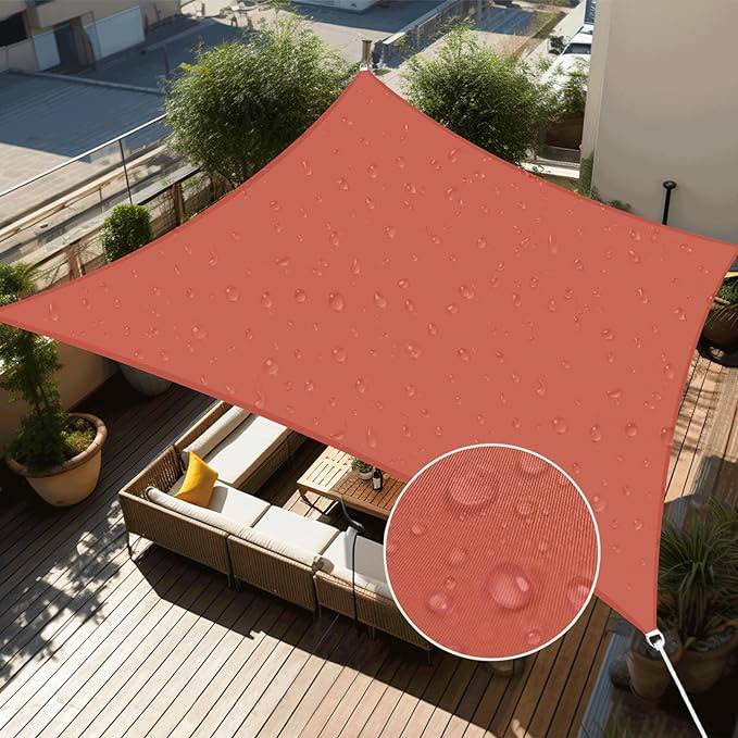  Shade Sail Red Nylon