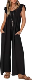 Zesica Black One Piece Jumpsuit (lg)