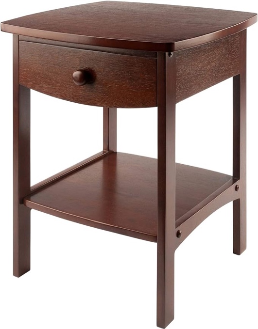 Winsome Basics Solid Wood End Table Nightstand Visit the Winsome Store
