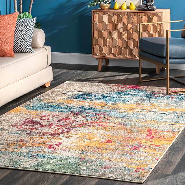 multicolored area rug