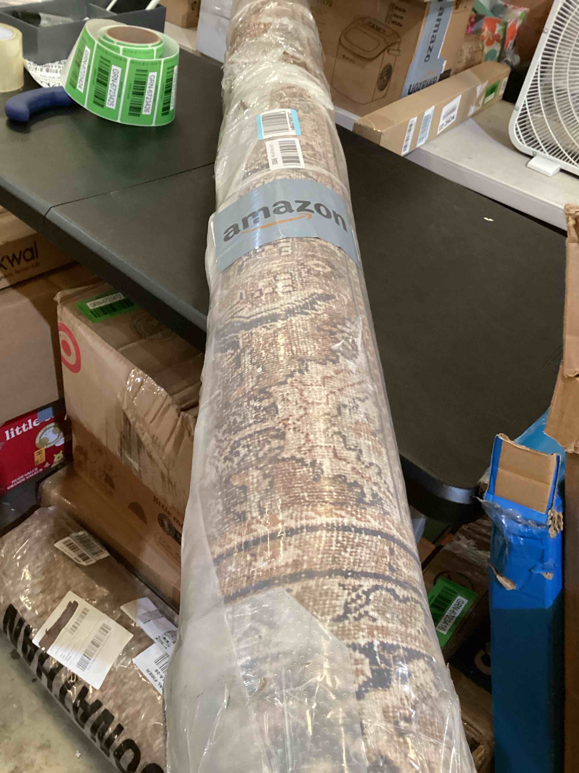 Loloi Layla Collection, LAY03, Olive/Charcoal, 5'0" x 7'6", Area Rug