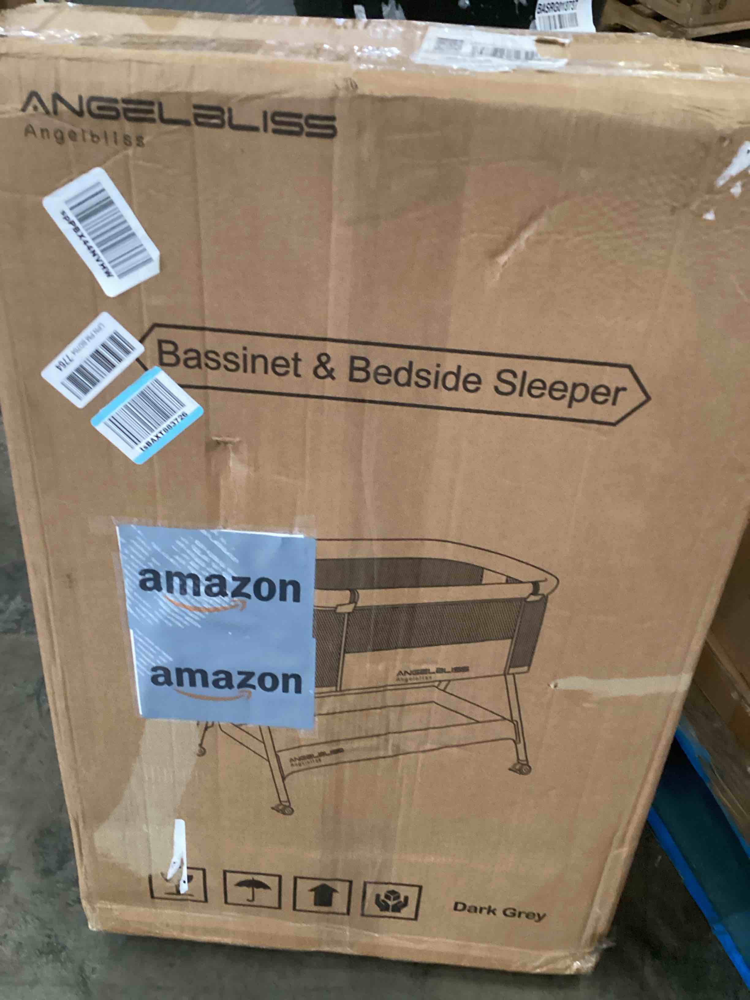 ANGELBLISS Baby Bedside Sleeper, Easy Folding Bedside Crib