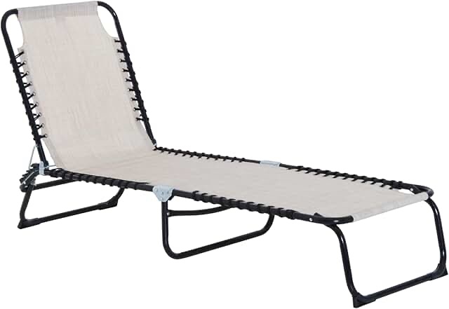 Outsunny Canvas Lounge Chair