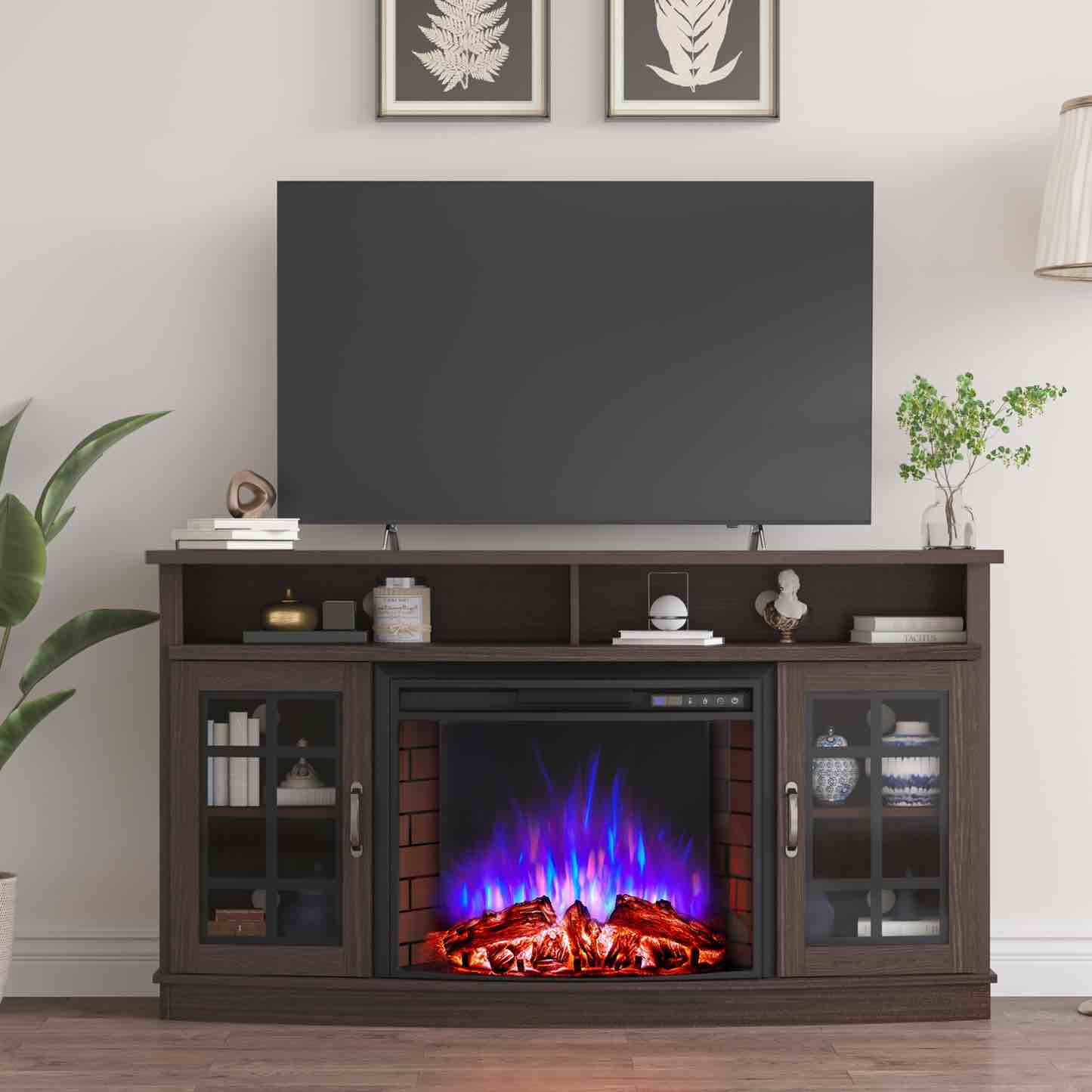 Corey 59" Fireplace TV Stand