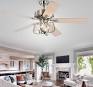 52" Mobley 5 - Blade Caged Ceiling Fan with Remote Control and Light Kit Included