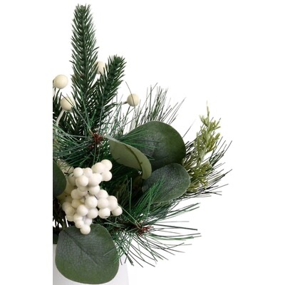 Nearly Natural 12-in Green Indoor Pine Artificial Plant
