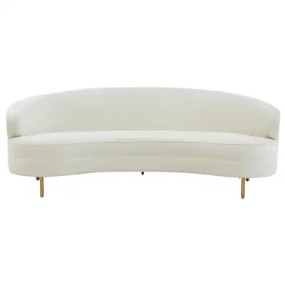 SAFAVIEH Couture Primrose Curved Sofa - 89 IN W x 44 IN D x 33 IN H
