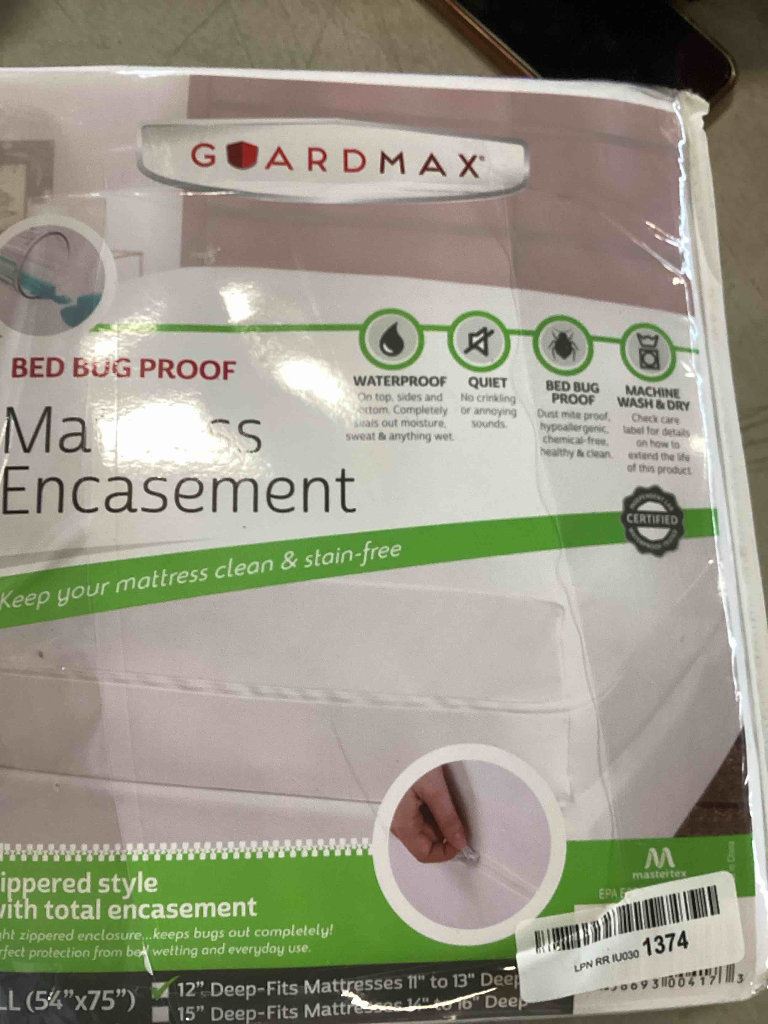 Guardmax Zippered Mattress Protector 100 Waterproof Mattress