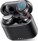 TOZO T6 True Wireless Earbuds Bluetooth 5.3 Headphones Touch Control with Wireless Charging Case IPX8 Waterproof Stereo Earphones in-Ear Built-in Mic Headset Premium Deep Bass Black Black Classic Edition